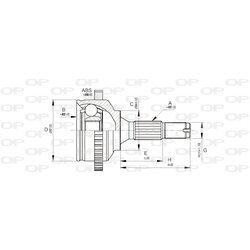 Sada kĺbov hnacieho hriadeľa OPEN PARTS CVJ5670.10