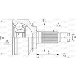 Sada kĺbov hnacieho hriadeľa OPEN PARTS CVJ5776.10