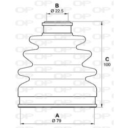 Manžeta hnacieho hriadeľa - opravná sada OPEN PARTS SJK7116.00 - obr. 1