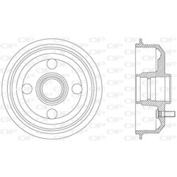 Brzdový bubon OPEN PARTS BAD9016.40