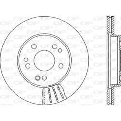 Brzdový kotúč OPEN PARTS BDA1295.20