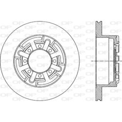 Brzdový kotúč OPEN PARTS BDA1691.10