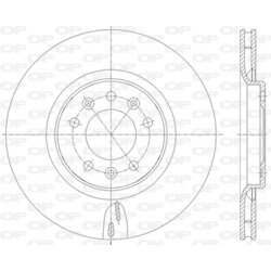 Brzdový kotúč OPEN PARTS BDA2836.20