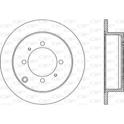 Brzdový kotúč OPEN PARTS BDR1895.10