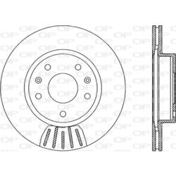 Brzdový kotúč OPEN PARTS BDR1968.20