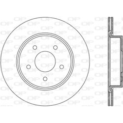 Brzdový kotúč OPEN PARTS BDR2796.20