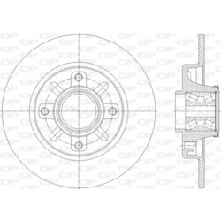 Brzdový kotúč OPEN PARTS BDR2841.30