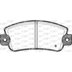 Sada brzdových platničiek kotúčovej brzdy OPEN PARTS BPA0025.22 - obr. 1