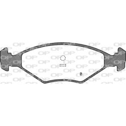 Sada brzdových platničiek kotúčovej brzdy OPEN PARTS BPA0281.00 - obr. 1