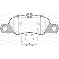 Sada brzdových platničiek kotúčovej brzdy OPEN PARTS BPA1366.00