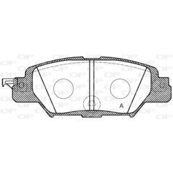 Sada brzdových platničiek kotúčovej brzdy OPEN PARTS BPA1677.00