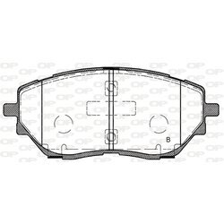 Sada brzdových platničiek kotúčovej brzdy OPEN PARTS BPA1786.02 - obr. 1