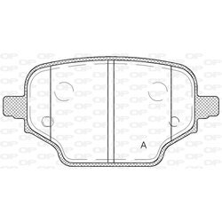 Sada brzdových platničiek kotúčovej brzdy OPEN PARTS BPA1837.00