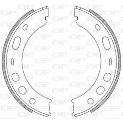 Sada brzdových čeľustí OPEN PARTS BSA2204.00