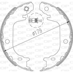 Sada brzdových čeľustí OPEN PARTS BSA2269.00