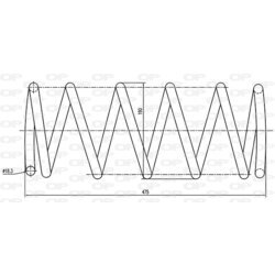 Pružina podvozku OPEN PARTS CSR9047.00