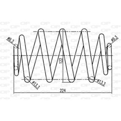 Pružina podvozku OPEN PARTS CSR9341.00