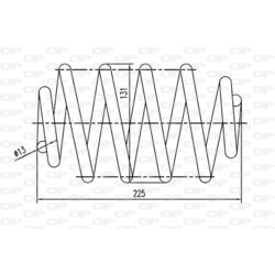 Pružina podvozku OPEN PARTS CSR9341.02