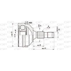 Sada kĺbov hnacieho hriadeľa OPEN PARTS CVJ5275.10