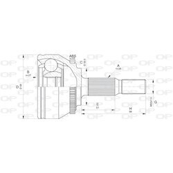 Sada kĺbov hnacieho hriadeľa OPEN PARTS CVJ5573.10