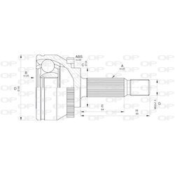 Sada kĺbov hnacieho hriadeľa OPEN PARTS CVJ5575.10