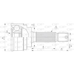 Sada kĺbov hnacieho hriadeľa OPEN PARTS CVJ5578.10