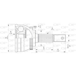 Sada kĺbov hnacieho hriadeľa OPEN PARTS CVJ5611.10