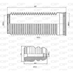 Ochranná sada tlmiča proti prachu OPEN PARTS DCK5086.04