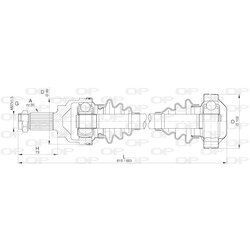 Hnací hriadeľ OPEN PARTS DRS6275.00