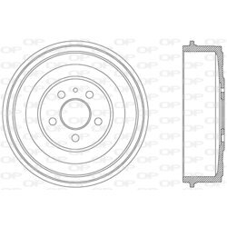 Brzdový bubon OPEN PARTS BAD9028.10