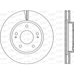 Brzdový kotúč OPEN PARTS BDA2237.20