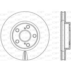 Brzdový kotúč OPEN PARTS BDR1874.20