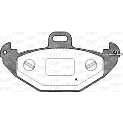 Sada brzdových platničiek kotúčovej brzdy OPEN PARTS BPA0686.00