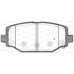 Sada brzdových platničiek kotúčovej brzdy OPEN PARTS BPA1483.04