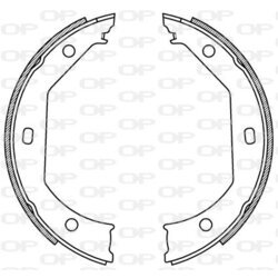 Sada brzdových čeľustí OPEN PARTS BSA2198.00