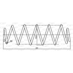 Pružina podvozku OPEN PARTS CSR9051.00