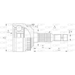 Sada kĺbov hnacieho hriadeľa OPEN PARTS CVJ5527.10