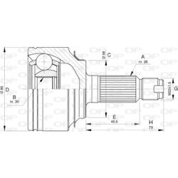 Sada kĺbov hnacieho hriadeľa OPEN PARTS CVJ5774.10