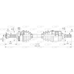 Hnací hriadeľ OPEN PARTS DRS6377.00