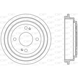 Brzdový bubon OPEN PARTS BAD9080.10