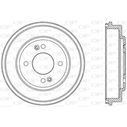 Brzdový bubon OPEN PARTS BAD9082.10