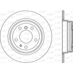 Brzdový kotúč OPEN PARTS BDA1086.10