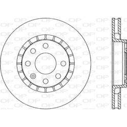 Brzdový kotúč OPEN PARTS BDA1412.20