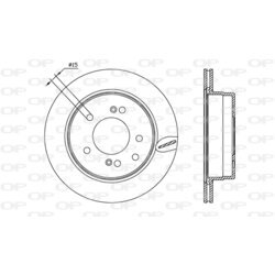 Brzdový kotúč OPEN PARTS BDA2557.20