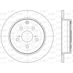 Brzdový kotúč OPEN PARTS BDA2821.10