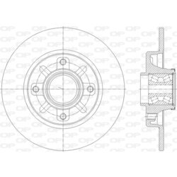 Brzdový kotúč OPEN PARTS BDA2841.30