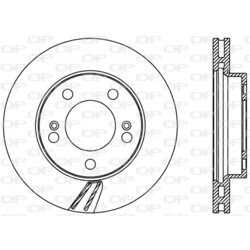 Brzdový kotúč OPEN PARTS BDR2376.20