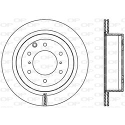 Brzdový kotúč OPEN PARTS BDR2405.20