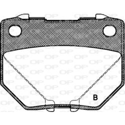 Sada brzdových platničiek kotúčovej brzdy OPEN PARTS BPA0365.21 - obr. 1