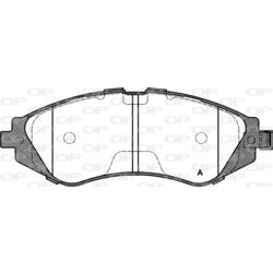 Sada brzdových platničiek kotúčovej brzdy OPEN PARTS BPA0645.02